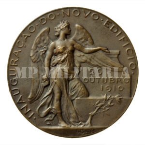 MEDALHA DE 1910 INAUGURAÇÃO DO EDIFÍCIO DA BIBLIOTECA NACIONAL – L. BOTTÉE