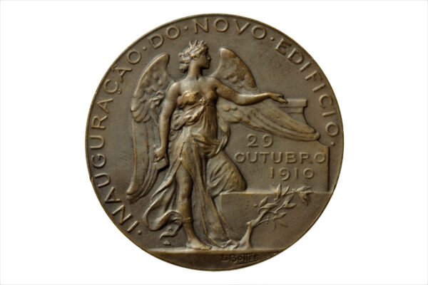 MEDALHA DE 1910 INAUGURAÇÃO DO EDIFÍCIO DA BIBLIOTECA NACIONAL – L. BOTTÉE