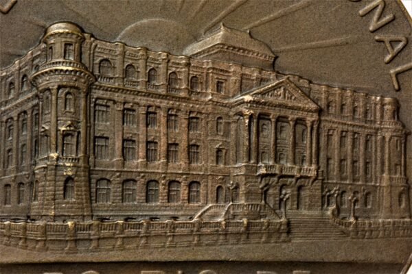 MEDALHA DE 1910 INAUGURAÇÃO DO EDIFÍCIO DA BIBLIOTECA NACIONAL – L. BOTTÉE - Imagem 4