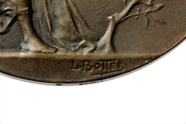 MEDALHA DE 1910 INAUGURAÇÃO DO EDIFÍCIO DA BIBLIOTECA NACIONAL – L. BOTTÉE - Imagem 5