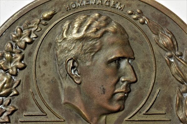 MEDALHA DA PEDRA FUNDAMENTAL DO BANCO DO ESTADO DE SÃO PAULO – ADHEMAR DE BARROS – 1939 - Imagem 5