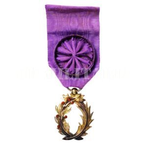 MEDALHA FRANCESA ORDEM DAS PALMAS ACADÊMICAS – GRAU OFICIAL