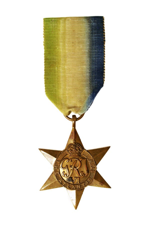 MEDALHA DE CAMPANHA INGLESA THE ATLANTIC STAR – II GUERRA - Imagem 2