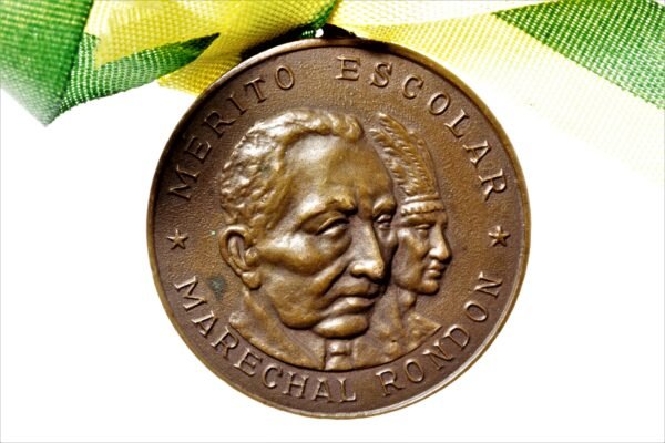 MEDALHA MÉRITO ESCOLAR MARECHAL RONDON – MUSEU DE HISTÍRIA -PATRONO - Imagem 3