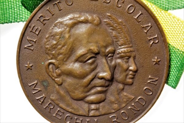 MEDALHA MÉRITO ESCOLAR MARECHAL RONDON – MUSEU DE HISTÍRIA -PATRONO - Imagem 5