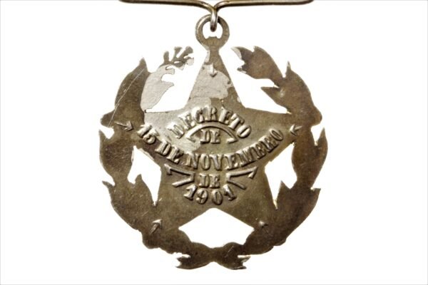 MEDALHA MILITAR DE 20 ANOS DE BONS SERVIÇOS COM BARRETA - Imagem 4
