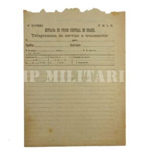 DOCUMENTO / IMPRESSO DA ESTRADA DE FERRO CENTRAL DO BRASIL – REVOLUÇÃO DE 1932