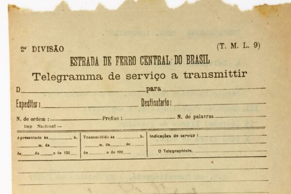 DOCUMENTO / IMPRESSO DA ESTRADA DE FERRO CENTRAL DO BRASIL – REVOLUÇÃO DE 1932 - Imagem 2