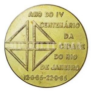 MEDALHA 3ª CONFERÊNCIA NACIONAL DE DESEMBARGADORES – IVº CENTENÁRIO RIO DE JANEIRO – 1965