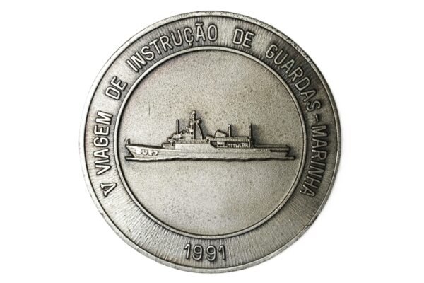 CONJUNTO DE MEDALHAS DO COMANDANTE DO NAVIO DA VIAGEM DE INSTRUÇÃO DE 1991 – MARINHA DO BRASIL - Imagem 7
