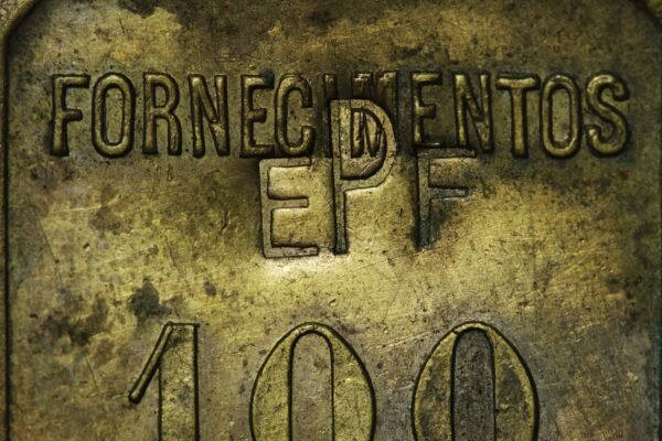 ANTIGA FICHA DA ESTRADA DE FERRO DO PARANÁ, COM CARIMBO EFP - Imagem 3