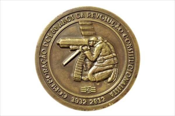RARA MEDALHA DOS 80 ANOS DA REVOLUÇÃO CONSTITUCIONALISTA DE 1932 -Nº 10