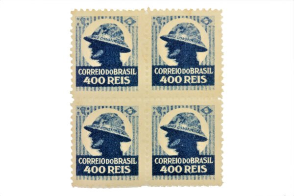 QUADRA DE SELOS DE 400 REIS DA REVOLUÇÃO CONSTITUCIONALISTA DE 1932