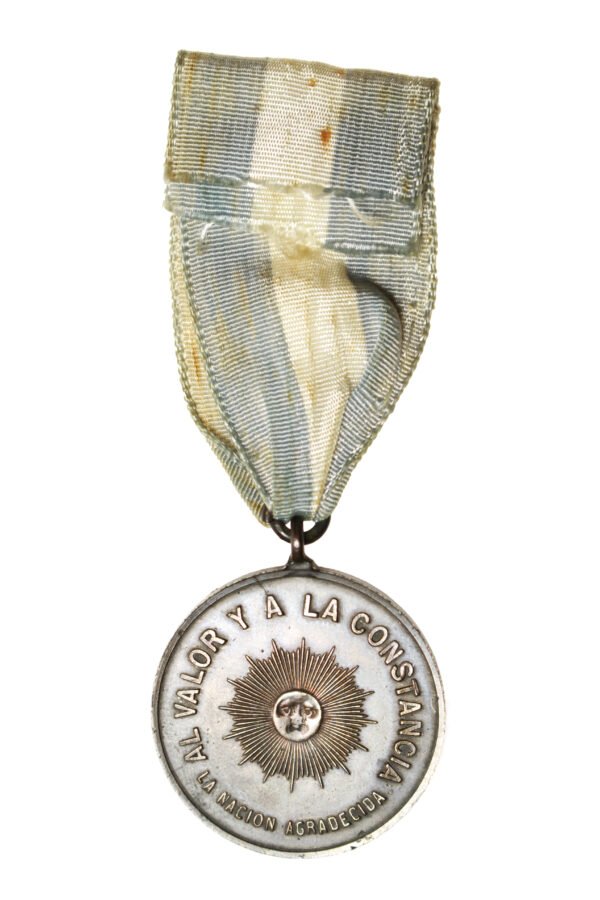 MEDALHA AL VALOR Y A LA CONSTANCIA EM BRONZE - GUERRA DO PARAGUAI - Imagem 3
