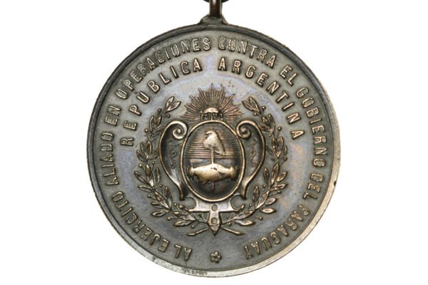 MEDALHA AL VALOR Y A LA CONSTANCIA EM BRONZE - GUERRA DO PARAGUAI - Imagem 4