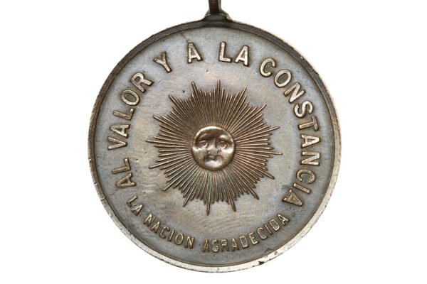 MEDALHA AL VALOR Y A LA CONSTANCIA EM BRONZE - GUERRA DO PARAGUAI - Imagem 5