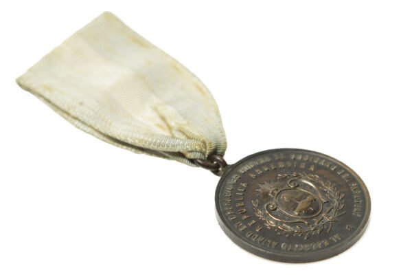 MEDALHA AL VALOR Y A LA CONSTANCIA EM BRONZE - GUERRA DO PARAGUAI - Imagem 6