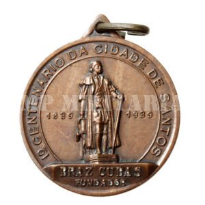 MEDALHA DO 1º CENTENÁRIO DA CIDADE DE SANTOS – 1939