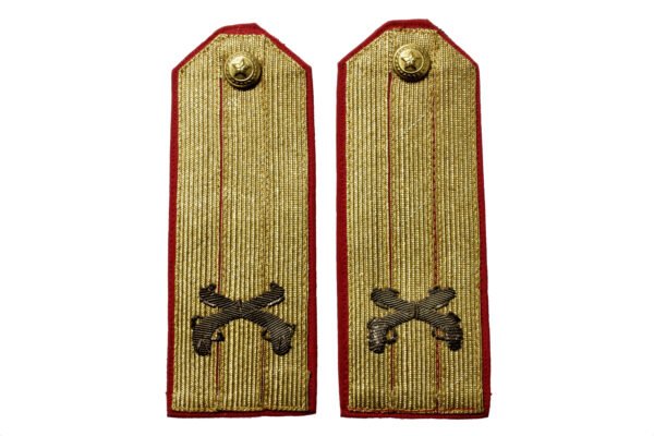 PAR DE PLATINAS DE GALA PARA OFICIAL SUPERIOR DA POLÍCIA MILITAR DE SÃO PAULO – ANOS 70