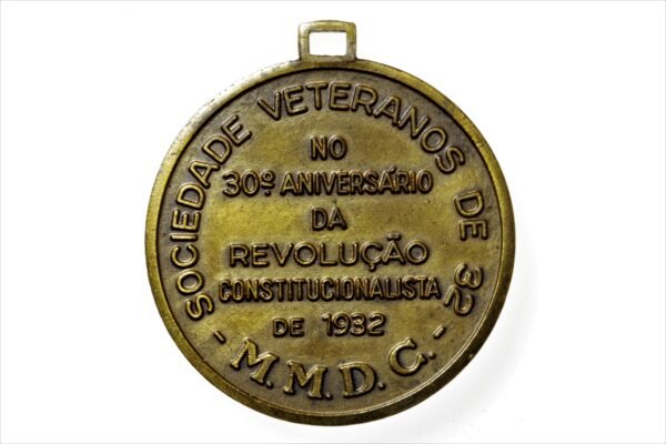 MEDALHA MMDC DE 30 ANOS DA REVOLUÇÃO DE 1932 - Imagem 2