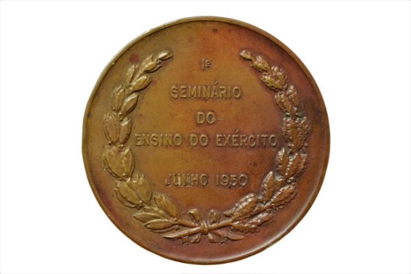 MEDALHA 1º SEMINÁRIO DO ENSINO DO EXÉRCITO DA ESCOLA MILITAR DE RESENDE ∙ AMAN – 1950 - Imagem 2