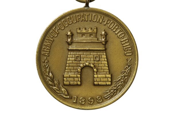 MEDALHA DE OCUPAÇÃO DO EXÉRCITO E M PORTO RICO - ARMY OF OCCUPATION PORTO RICO - Imagem 3