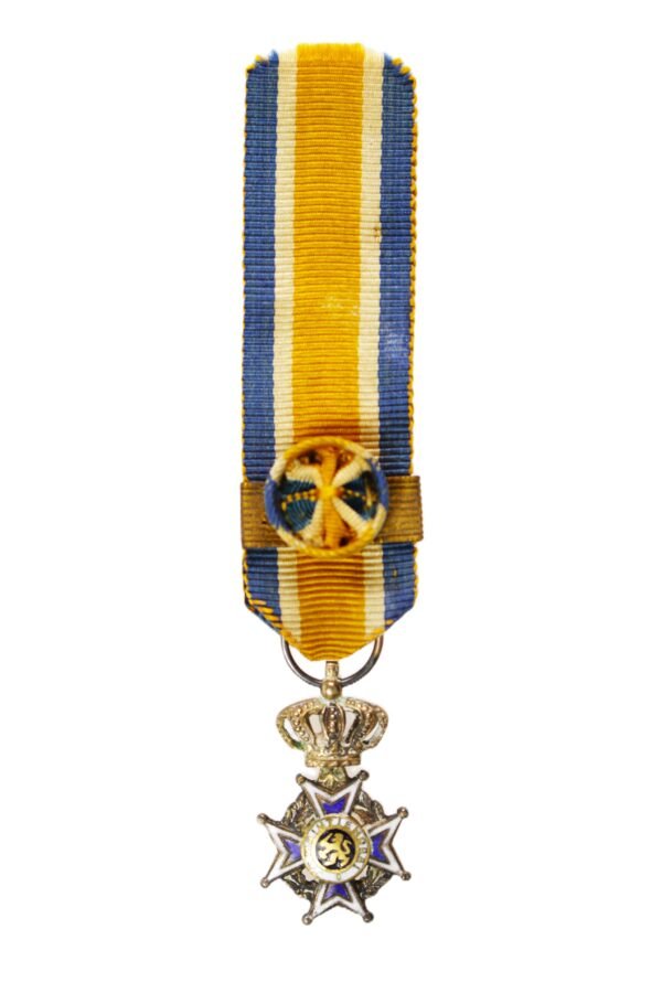 MEDALHA MINIATURA DA ORDEM DE ORANGE-NASSAU • GRÃ CRUZ – HOLANDA - Imagem 2