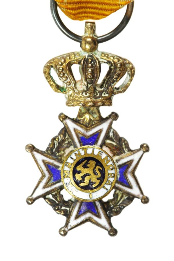 MEDALHA MINIATURA DA ORDEM DE ORANGE-NASSAU • GRÃ CRUZ – HOLANDA - Imagem 3