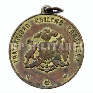 MEDALHA FRATERNIDAD CHILENO BRASILERA – HOMEN. DO EXÉRCITO AOS TRIPULANTES DO ALM BARROSO – MARINHA 1903
