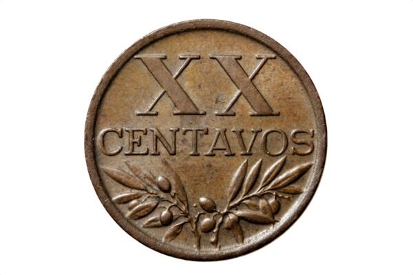 MOEDA DE PORTUGAL XX CENTAVOS DE 1949