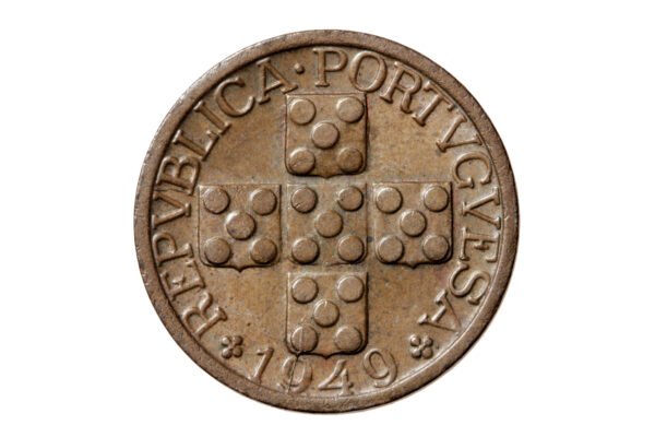 MOEDA DE PORTUGAL XX CENTAVOS DE 1949 - Imagem 2