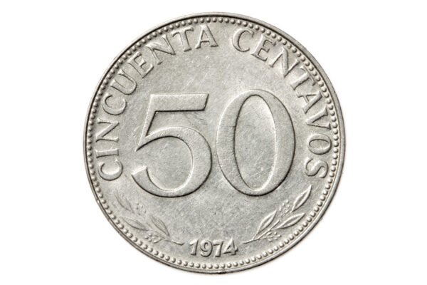 MOEDA DE 50 CENTAVOS DE 1974 - BOLÍVIA