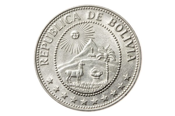 MOEDA DE 50 CENTAVOS DE 1974 - BOLÍVIA - Image 2