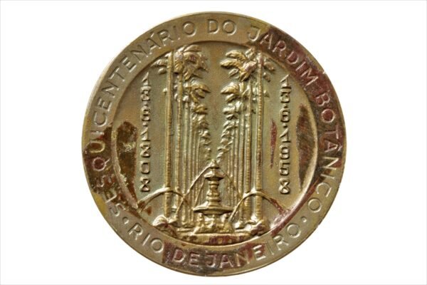 MEDALHA DO SESQUICENTENÁRIO DO JARDIM BOTÂNICO DO RIO DE JANEIRO – 1958 - Imagem 2