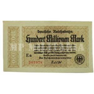 CÉDULA DE 100.000.000 DE MARCOS – 1923