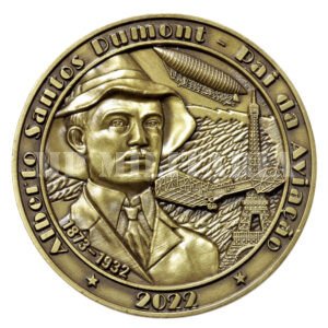 MEDALHA COMEMORATIVA HOMENAGEM A SANTOS DUMONT – SNB