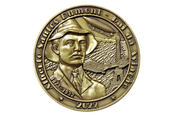 MEDALHA COMEMORATIVA HOMENAGEM A SANTOS DUMONT – SNB