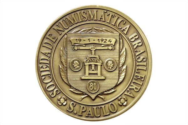 MEDALHA COMEMORATIVA HOMENAGEM A SANTOS DUMONT – SNB - Imagem 2