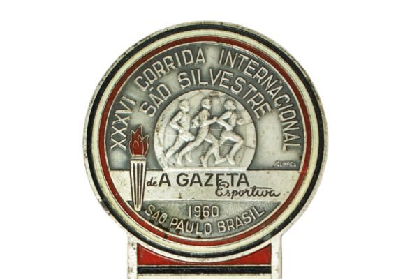 ANTIGO DISTINTIVO DA IMPRENSA DA XXXVI CORRIDA INTERNACIONAL DE SÃO SILVESTRE DE 1960 – CANAL 2 - Image 3