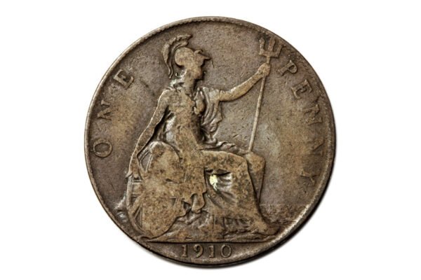 MOEDA 1 PENNY – EDWARD VII ∙ INGLATERRA – 1910 - Imagem 2