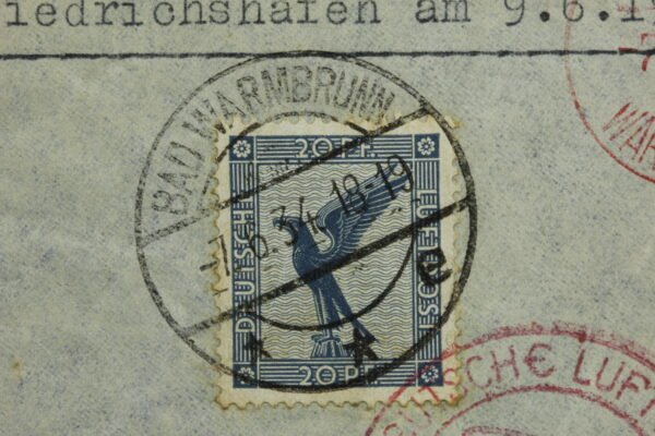 ENVELOPE DE CORRESPONDÊNCIA VIA ZEPPELIN PARA O BRASIL - Imagem 6