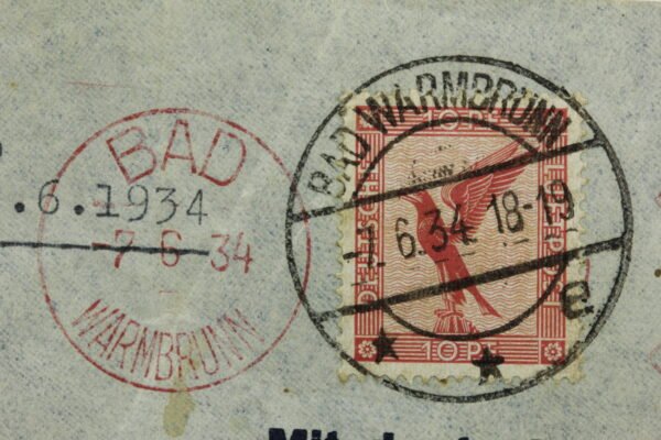 ENVELOPE DE CORRESPONDÊNCIA VIA ZEPPELIN PARA O BRASIL - Imagem 8
