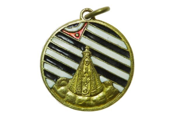 MEDALHA NOSSA SENHORA APARECIDA E BANDEIRA PAULISTA – REVOLUÇÃO DE 1932