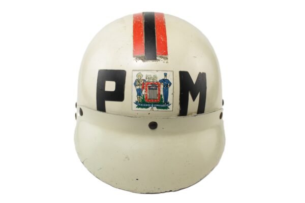 CAPACETE MOTOCICLISTA DA POLÍCIA MILITAR DE SÃO PAULO – ANOS 70 - Imagem 3