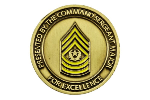 MEDALHA / CHALLENGE COIN DA 89ª DIVISÃO DE INFANTARIA – SERGEANT MAJOR - Imagem 2