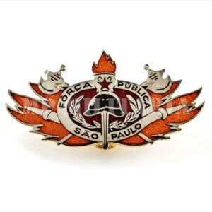RARO DISTINTIVO DO CURSO DE BOMBEIROS ∙ SARGENTOS ∙ FORÇA PÚBLICA SÃO PAULO – ANOS 60