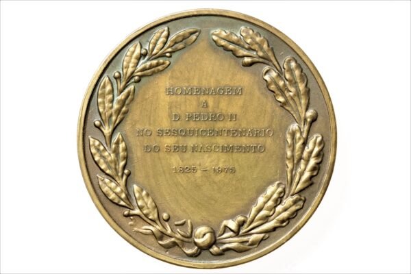 MEDALHA DO SESQUICENTENÁRIO DE DOM PEDRO II - Imagem 2