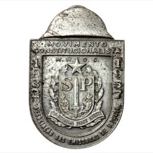 BADGE / DISTINTIVO DA ASSOCIAÇÃO DAS EMISSORAS DE SÃO PAULO - REVOLUÇÃO DE 1932