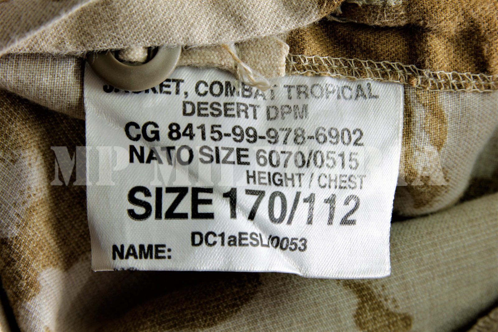 GANDOLA CAMUFLADA DO EXÉRCITO INGLÊS – JACKET COMBAT DESERT - Imagem 10
