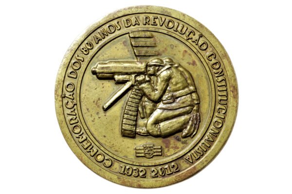 RARA MEDALHA DOS 80 ANOS DA REVOLUÇÃO CONSTITUCIONALISTA DE 1932 - Nº 48